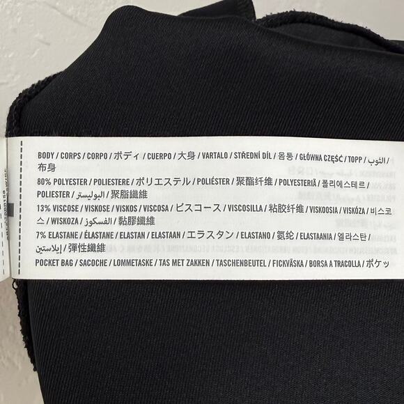 YPB Abercrombie & Fitch neoKNIT Unlined Mini Skirt Black Sporty Size Medium - Picture 5 of 5